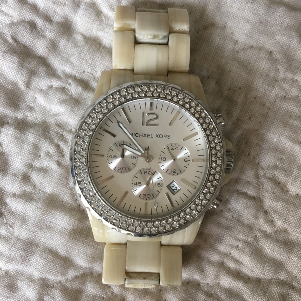 Authentic Michael Kors Faux Ivory Watch